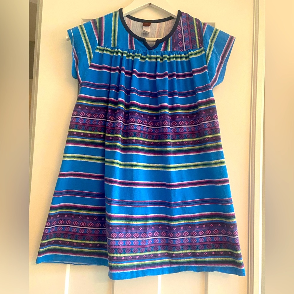 Blue green and purple tea collection dress